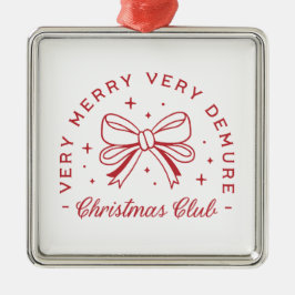 Adorno Metálico Navidades Demure coqueta estética