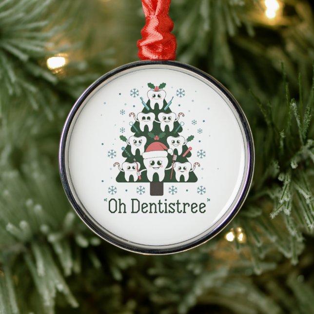 Adorno Metálico Navidades Dentist Tree Dental Oh Dentistree Tooth (Árbol)