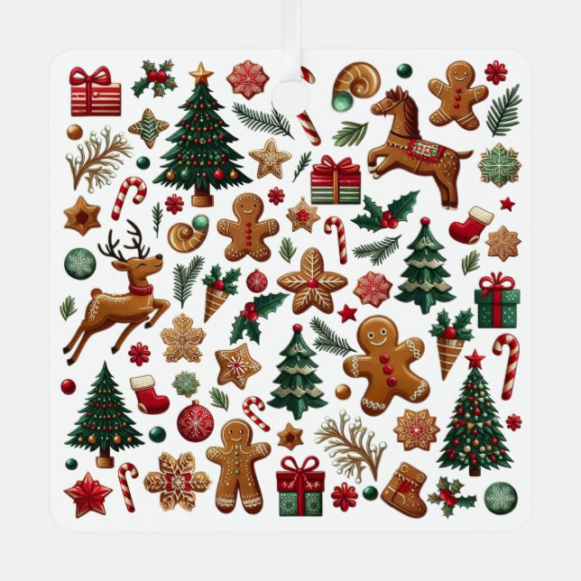 Adorno Metálico Navidades divertidos (Anverso)