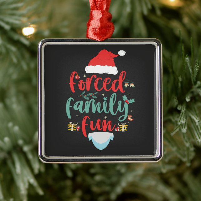 Adorno Metálico Navidades divertidos y divertidos que coinciden co (Árbol)