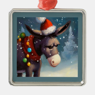 Adorno Metálico Navidades Donkey 2