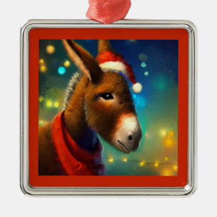Adorno Metálico Navidades Donkey 3