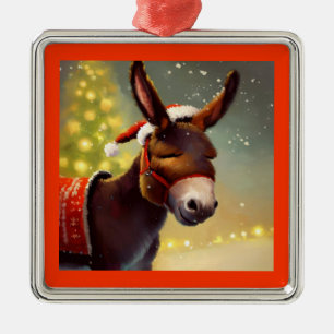 Adorno Metálico Navidades Donkey 4