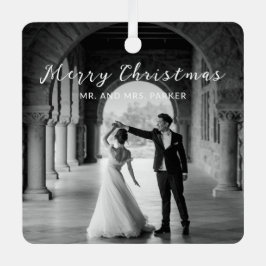 Adorno Metálico Navidades Elegantes de Fotografía Simple