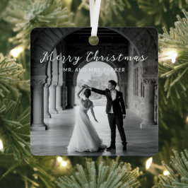 Adorno Metálico Navidades Elegantes de Fotografía Simple