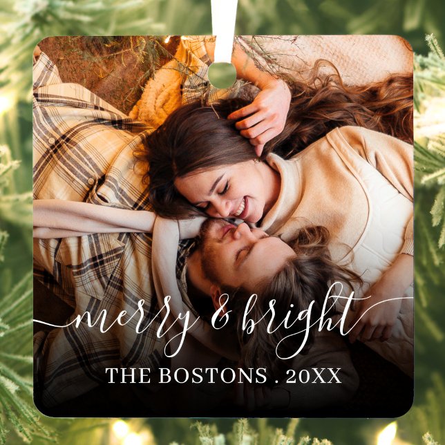 Adorno Metálico Navidades elegantes Foto de pareja mínima (Subido por el creador)