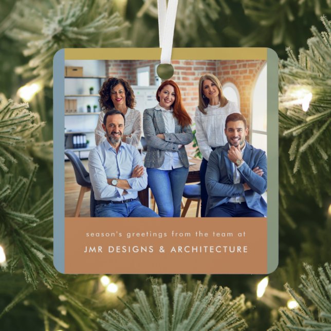 Adorno Metálico Navidades empresariales modernos (in situ)