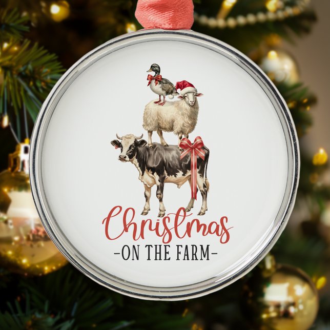 Adorno Metálico Navidades en la granja de animales Barnyard (Subido por el creador)