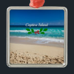 Adorno Metálico Navidades en la isla de Captiva, Florida<br><div class="desc">Fotografía de la hermosa isla de Captiva,  Florida,  con Navidades holly</div>