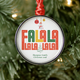 Adorno Metálico Navidades familiares Karaoke Church Carols Service