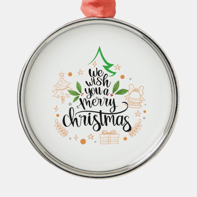 Adorno Metálico navidades felices (Frente)