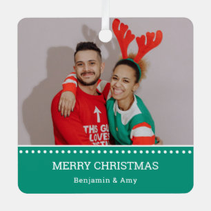 Adorno Metálico Navidades feos campeones de suéter