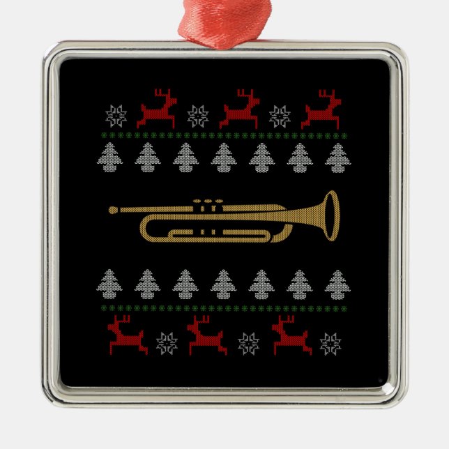 Adorno Metálico Navidades feos - Trumpet (Frente)
