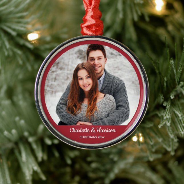 Adorno Metálico Navidades fotográficos de parejas (Árbol)
