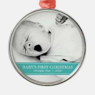 Adorno Metálico Navidades fotográficos simples de Personalizado V
