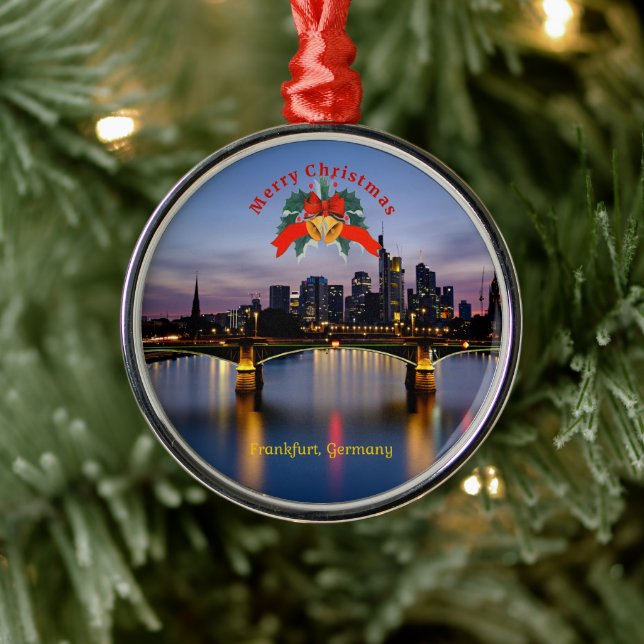 Adorno Metálico Navidades, Francfort Bridge, Alemania, (Árbol)