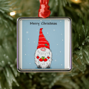 ADORNO METÁLICO **NAVIDADES GNOME** NAVIDAD ORNAMENTAL
