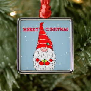 ADORNO METÁLICO **NAVIDADES GNOME** NAVIDAD ORNAMENTAL
