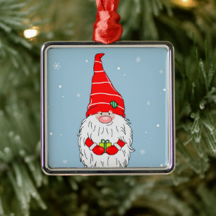 ADORNO METÁLICO **NAVIDADES GNOMES** ORNAMENTE DE NAVIDAD