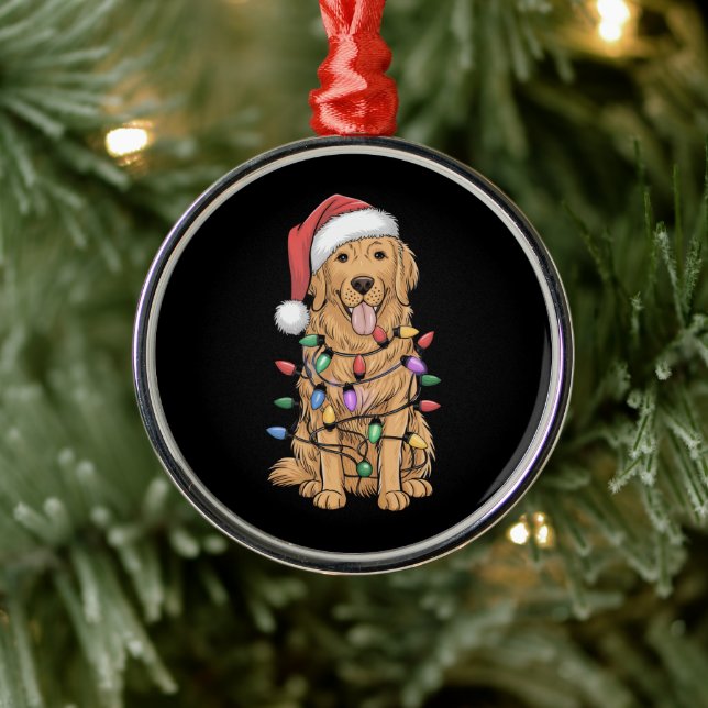 Adorno Metálico Navidades Golden Retriever Dog Lover Regalo a Mamá (Árbol)
