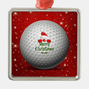 Adorno Metálico Navidades Golf Santa Design Holiday