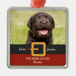 Adorno Metálico Navidades graciosos Personalizado de fotografía y 