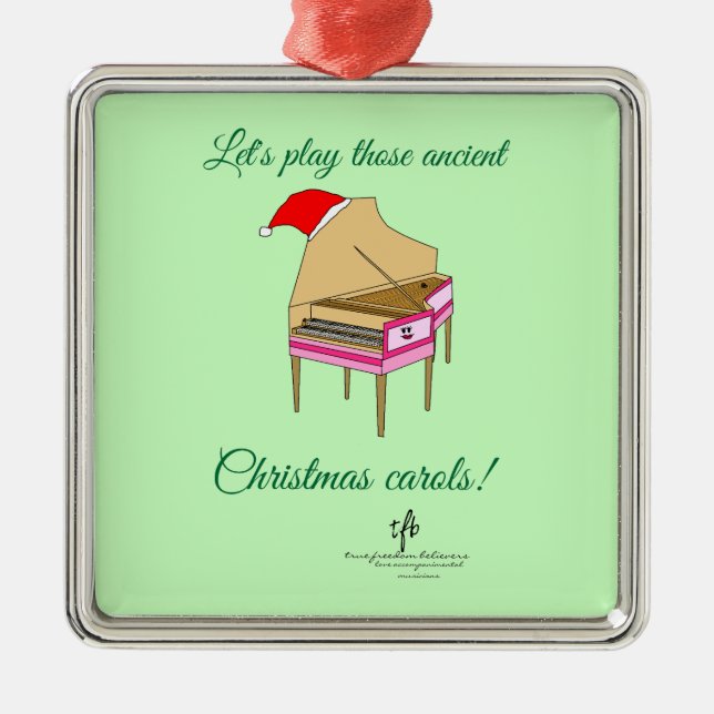 Adorno Metálico Navidades Harriet Harpsichord Carols Premium Sq. (Frente)