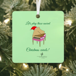 Adorno Metálico Navidades Harriet Harpsichord, Plaza Carols.