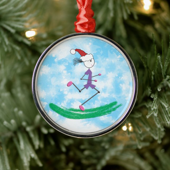 Adorno Metálico Navidades Holiday Lady Runner © Running (Árbol)