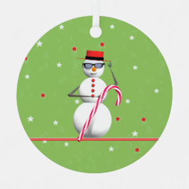 Adorno Metálico Navidades Holiday Snowman