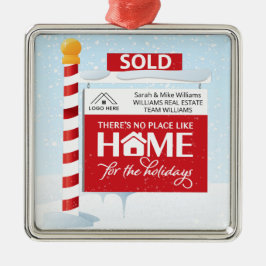 Adorno Metálico Navidades inmobiliarios vendidos Rótulo