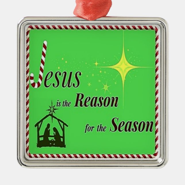 Adorno Metálico Navidades Jesús Ornament (Frente)