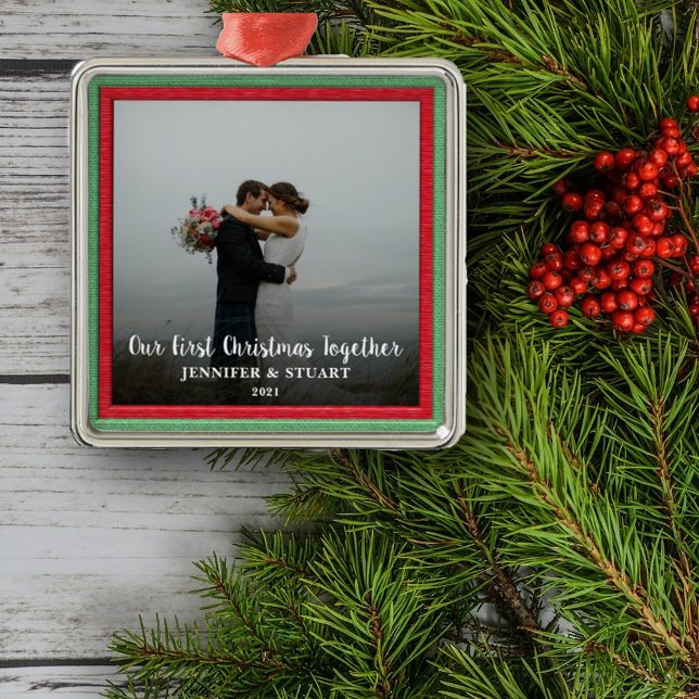 Adorno Metálico Navidades Juntos, vacaciones de pareja fotográfica (Subido por el creador)