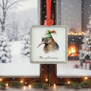 Adorno Metálico Navidades Kiwi Bird, personalizable