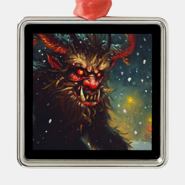 Adorno Metálico Navidades Krampus 4 (Frente)