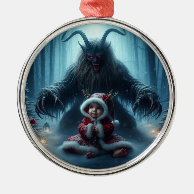 Adorno Metálico Navidades Krampus Ornament (Frente)