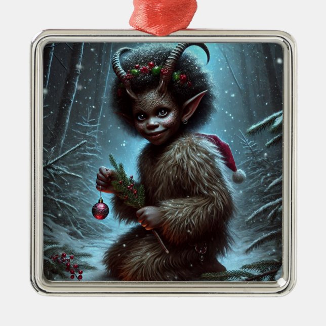 Adorno Metálico Navidades Krampus Ornament (Frente)