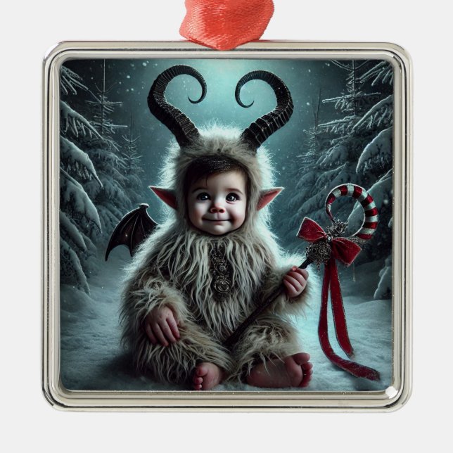 Adorno Metálico Navidades Krampus Ornament (Frente)