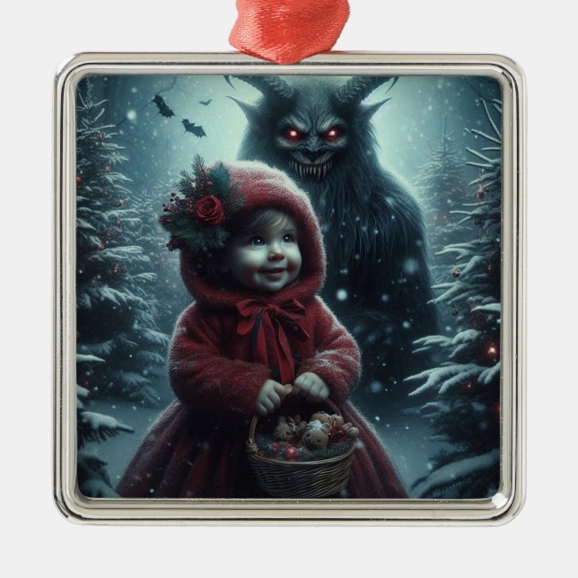 Adorno Metálico Navidades Krampus Ornament (Frente)