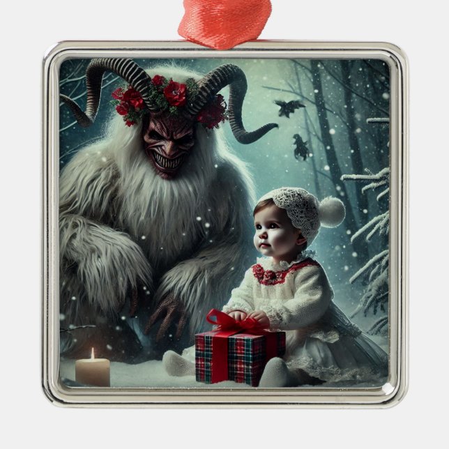 Adorno Metálico Navidades Krampus Ornament (Frente)