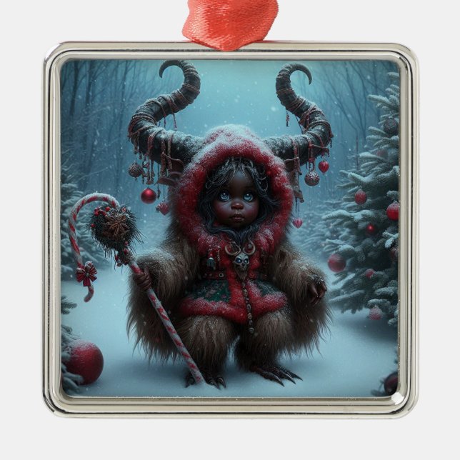 Adorno Metálico Navidades Krampus Ornament (Frente)