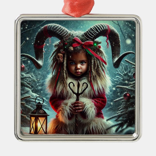 Adorno Metálico Navidades Krampus Ornament (Frente)