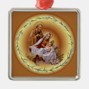 Adorno Metálico Navidades ~ La Sagrada Familia ~ Natividad ~ * ~ ~
