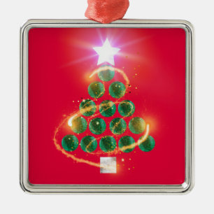 Adorno Metálico Navidades malaquitas