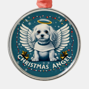 Adorno Metálico Navidades malteses Ángel Festividad Elegancia