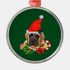 Adorno Metálico Navidades Mastiff de Inglaterra