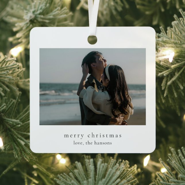 Adorno Metálico Navidades minimalistas modernos de fotografía (in situ)