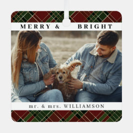 Adorno Metálico Navidades modernos y elegantes Mr. y mrs Couple Ph