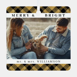 Adorno Metálico Navidades modernos y elegantes Mr. y mrs Couple Ph