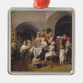 Adorno Metálico Navidades Morning (por Ferdinand Georg Waldmüller)
